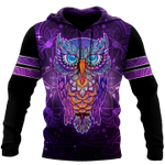 Owl Zip Hoodie Crewneck Sweatshirt T-Shirt 3D All Over Print For Men And Women