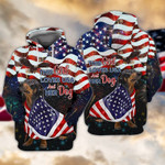 Love Usa And Dog Zip Hoodie Crewneck Sweatshirt T-Shirt 3D All Over Print For Men And Women