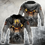 Firefighter Heroes Zip Hoodie Crewneck Sweatshirt T-Shirt 3D All Over Print For Men And Women