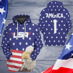 Eagle America Flag Zip Hoodie Crewneck Sweatshirt T-Shirt 3D All Over Print For Men And Women