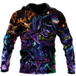 Dragon Colorful Zip Hoodie Crewneck Sweatshirt T-Shirt 3D All Over Print For Men And Women