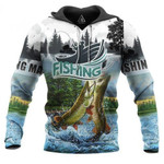Walleye Fishing Zip Hoodie Crewneck Sweatshirt T-Shirt 3D All Over Print For Men And Women