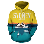 Sydney Zip Hoodie Crewneck Sweatshirt T-Shirt 3D All Over Print For Men And Women