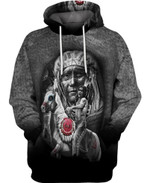 Native American Women Warrior Zip Hoodie Crewneck Sweatshirt T-Shirt 3D All Over Print For Men And Women