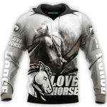 Crazy Horse Lady Zip Hoodie Crewneck Sweatshirt T-Shirt 3D All Over Print For Men And Women
