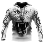White Tiger Tatoo Zip Hoodie Crewneck Sweatshirt T-Shirt 3D All Over Print For Men And Women