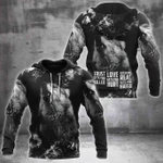 Black Wolf Zip Hoodie Crewneck Sweatshirt T-Shirt 3D All Over Print For Men And Women