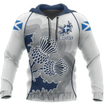 Scottish Thistle Zip Hoodie Crewneck Sweatshirt T-Shirt 3D All Over Print For Men And Women