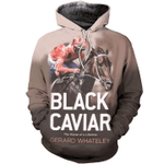 Black Caviar Horse Unique Design Zip Hoodie Crewneck Sweatshirt T-Shirt 3D All Over Print For Men And Women