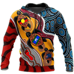 Australia Turtle Colorful Vintage Zip Hoodie Crewneck Sweatshirt T-Shirt 3D All Over Print For Men And Women