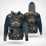 Hot Rod Car Hoodie Sweatshirt 3D All Over Print Polo Hawaiian Shirt