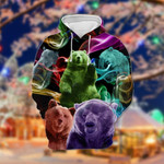Amazing Bear Zip Hoodie Crewneck Sweatshirt T-Shirt 3D All Over Print For Men And Women