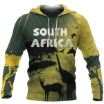 South Africa Zip Hoodie Crewneck Sweatshirt T-Shirt 3D All Over Print For Men And Women