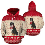Switzerland Bernese Dog Addiction Ugly Christmas Zip Hoodie Crewneck Sweatshirt T-Shirt 3D All Over Print For Men And Women