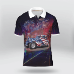 American Hot Rod Car Firework Hoodie Sweatshirt 3D All Over Print Polo Hawaiian Shirt