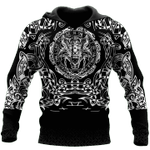 Fenrir Viking Zip Hoodie Crewneck Sweatshirt T-Shirt 3D All Over Print For Men And Women