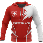 Switzerland Zip Hoodie Crewneck Sweatshirt T-Shirt 3D All Over Print For Men And Women