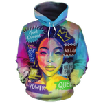 Queen Colorful Zip Hoodie Crewneck Sweatshirt T-Shirt 3D All Over Print For Men And Women