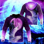 Wolf Zip Hoodie Crewneck Sweatshirt T-Shirt 3D All Over Print For Men And Women