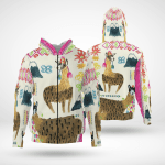 Llama Hoodie Sweatshirt 3D All Over Print Polo Hawaiian Shirt