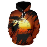 Australia Orange Unique Design Zip Hoodie Crewneck Sweatshirt T-Shirt 3D All Over Print For Men And Women