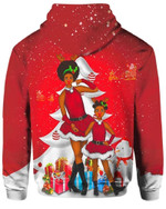 Sisters Santa Claus Christmas Zip Hoodie Crewneck Sweatshirt T-Shirt 3D All Over Print For Men And Women