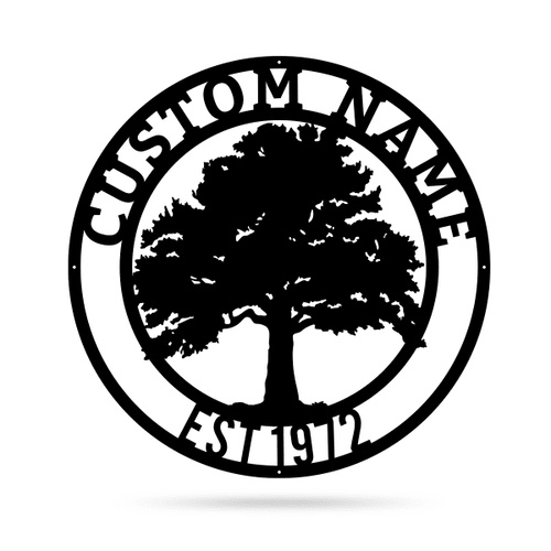 Oak Tree Monogram