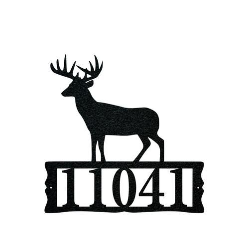 Deer Address Sign, Deer sign, Address Plaque, Metal Address Signs, Custom Address Signs, Outdoor House Number Signs