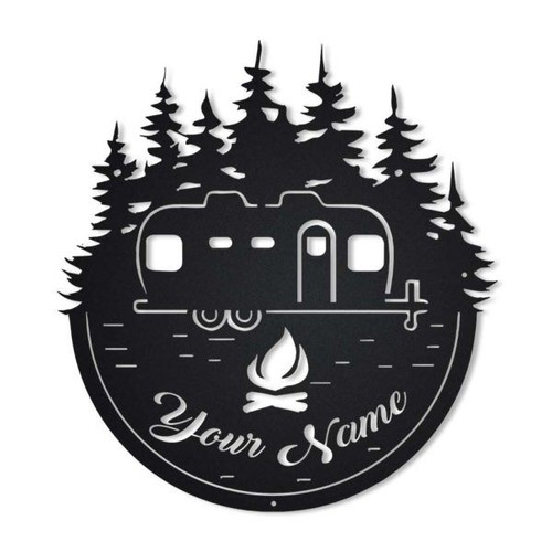 Personalized Camper Airstream Metal Wall Decor