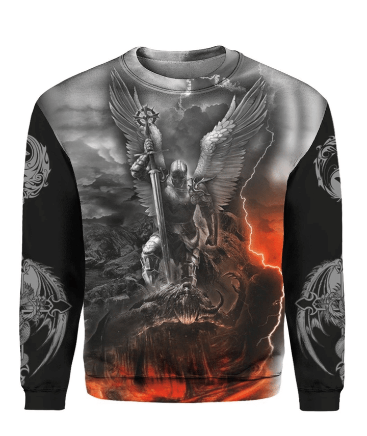 Tattoo and Dungeon Dragon Zip Hoodie Crewneck Sweatshirt T-Shirt 3D All Over Print For Men And Women