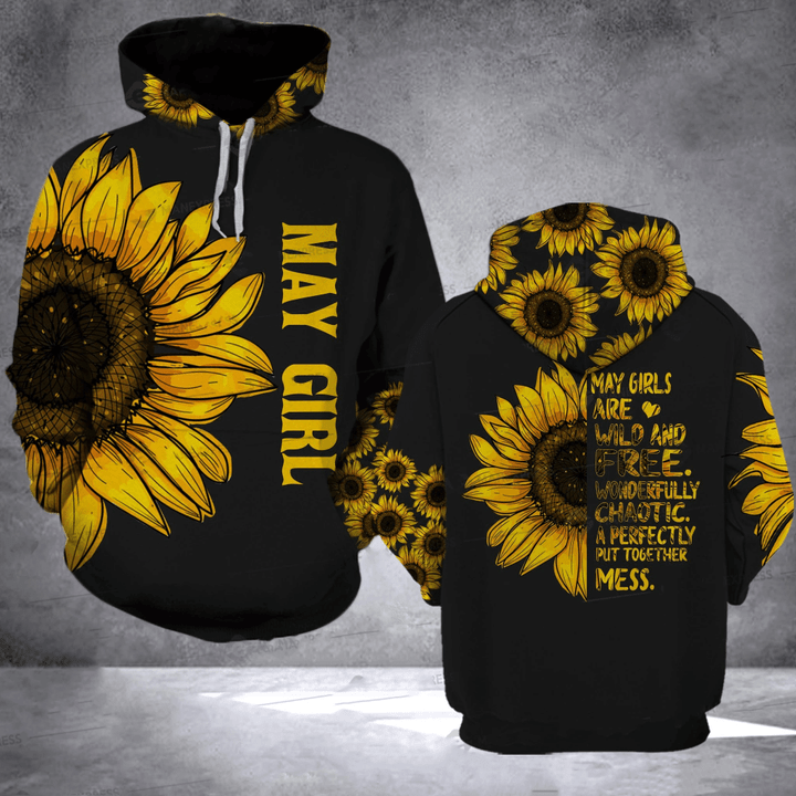 Sunflower Zip Hoodie Crewneck Sweatshirt T-Shirt 3D All Over Print For Men And Women