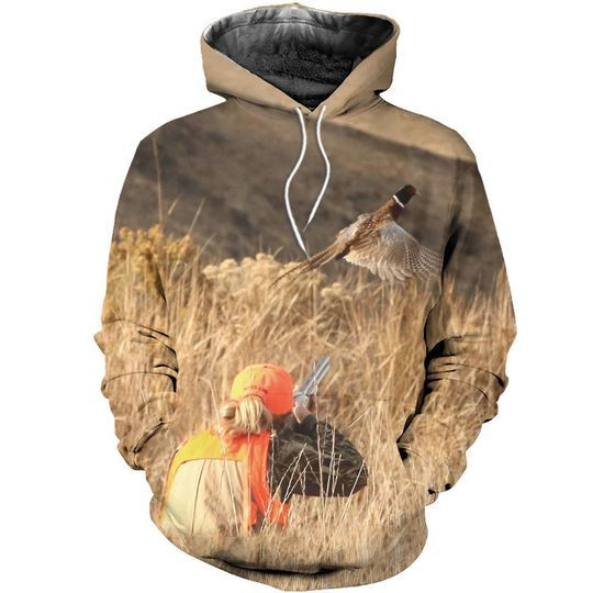Hunting Pheasant Camouflage Unique Zip Hoodie Crewneck Sweatshirt T-Shirt 3D All Over Print For Men And Women