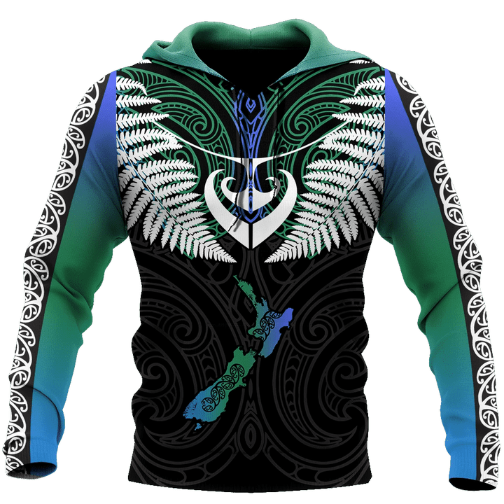 New Zealand Aotearoa Tattoos Zip Hoodie Crewneck Sweatshirt T-Shirt 3D All Over Print For Men And Women