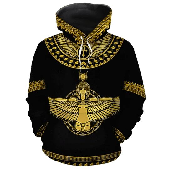 Isis Egypt Yellow Unique Design Zip Hoodie Crewneck Sweatshirt T-Shirt 3D All Over Print For Men And Women