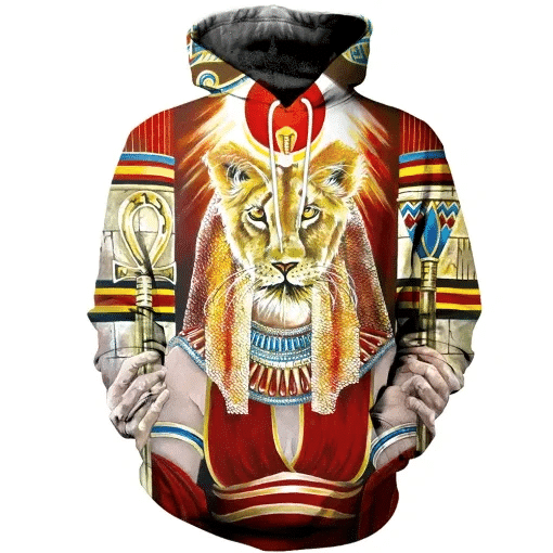 Egyptian God Zip Hoodie Crewneck Sweatshirt T-Shirt 3D All Over Print For Men And Women