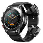 Waterproof Smart Watch Bracelet 2 in 1 TWS Wireless Earbuds