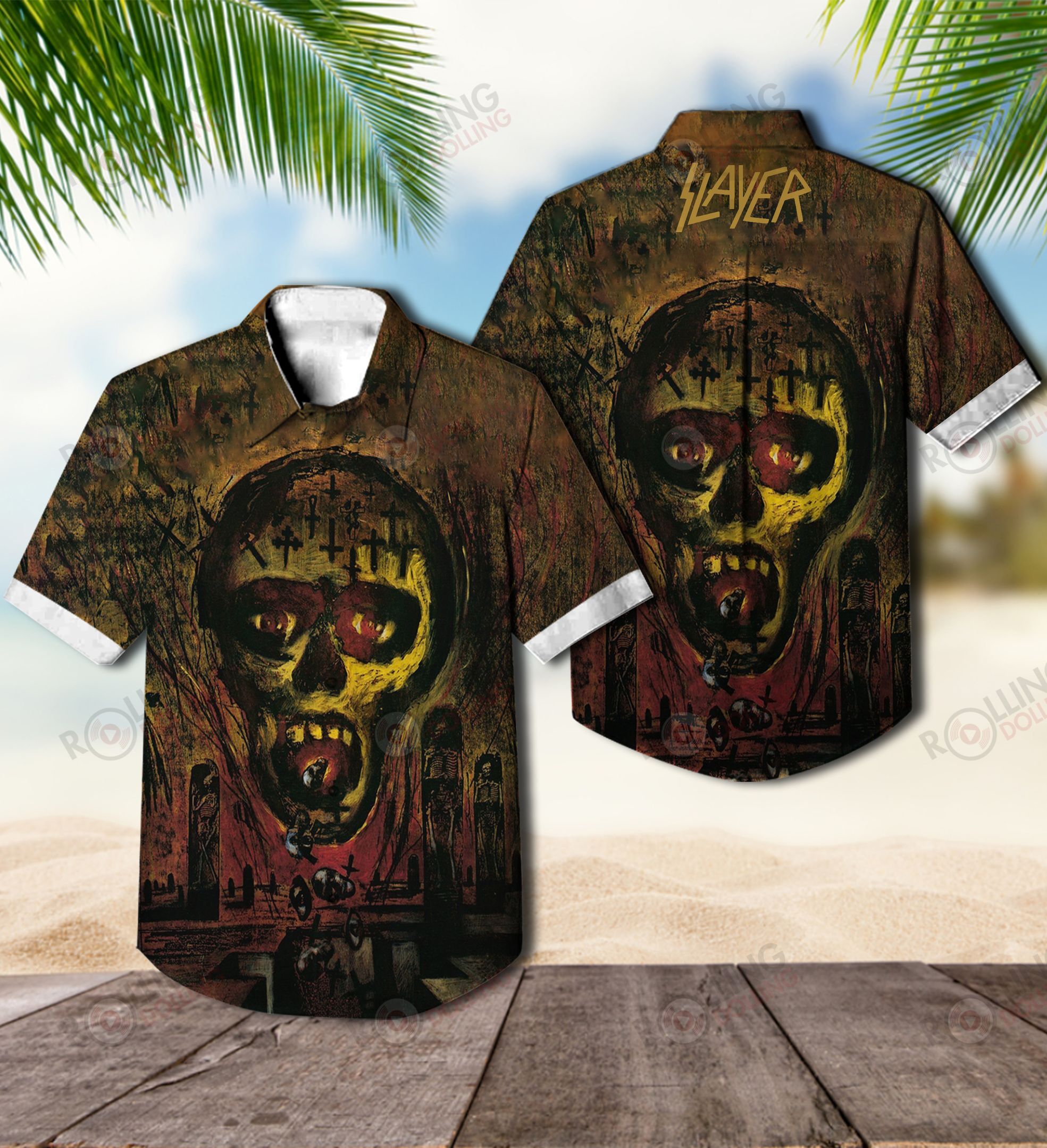 Now you can show off your love of all things band with this Hawaiian Shirt 53