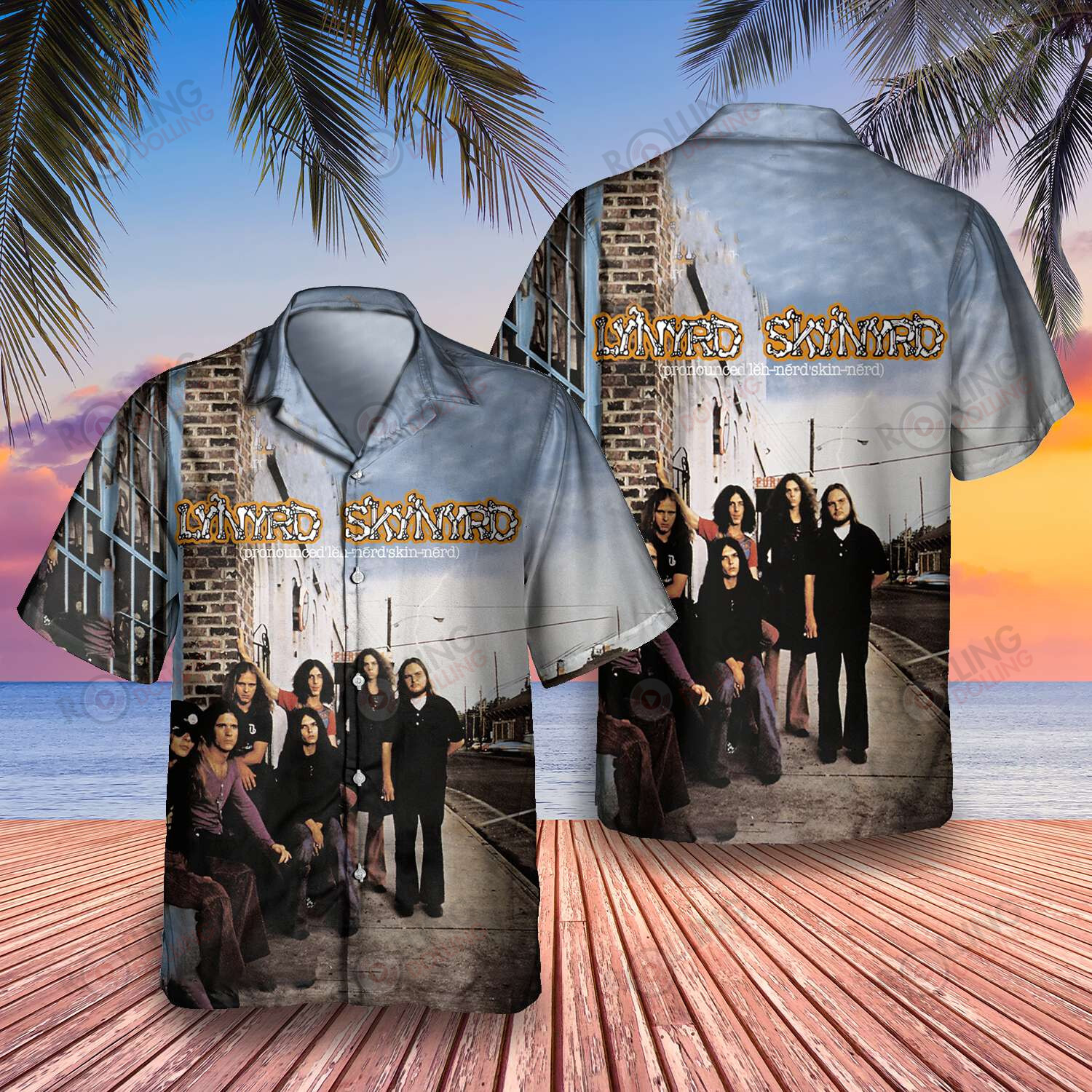 HOT Lynyrd Skynyrd Band Pronounced Leh-Nerd 'Skin-'Nerd Hawaii Shirt1