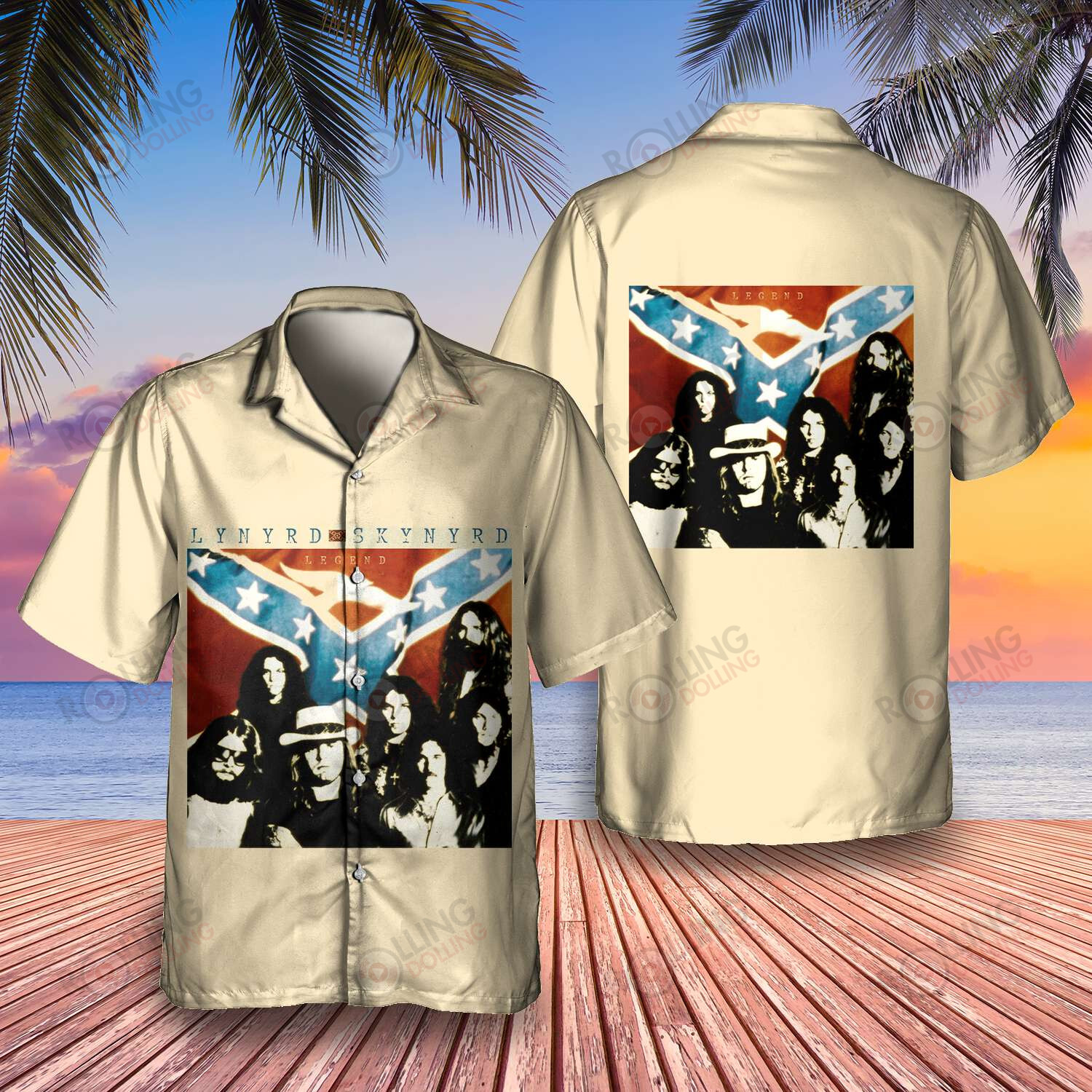 HOT Lynyrd Skynyrd Band Legend Hawaii Shirt2