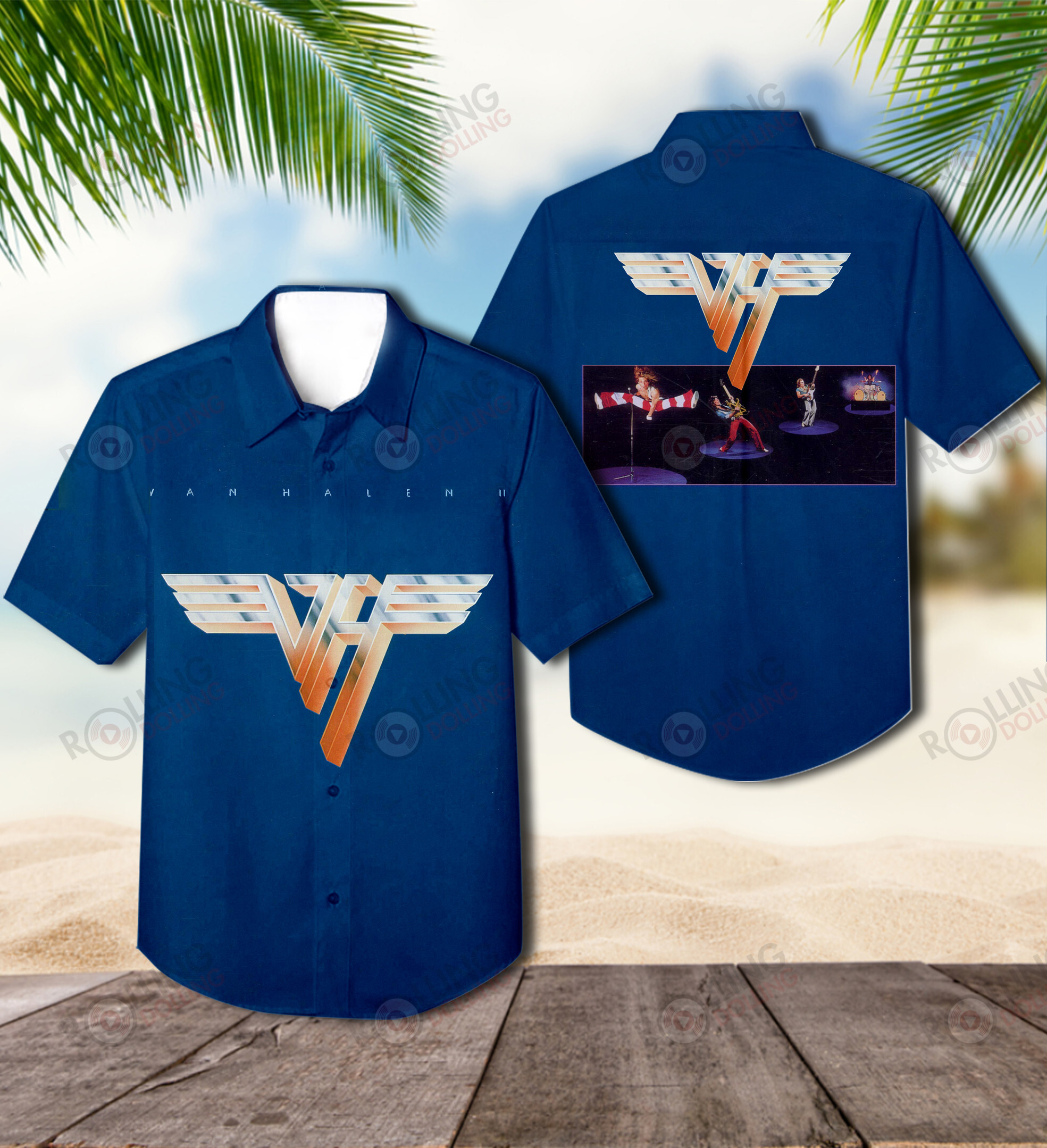 HOT Van Halen Album Tropical Shirt1