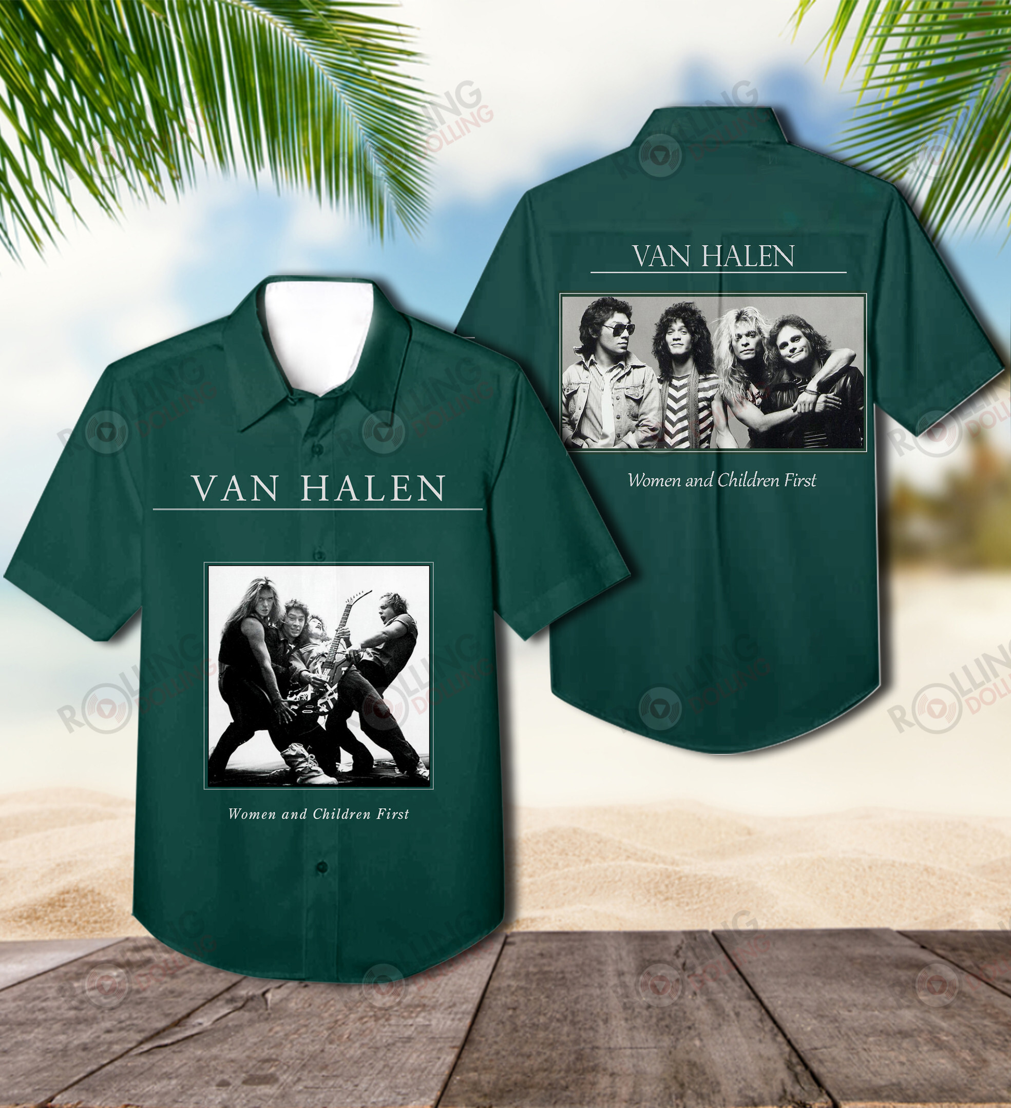 HOT Van Halen Women And Children First Album Tropical Shirt1