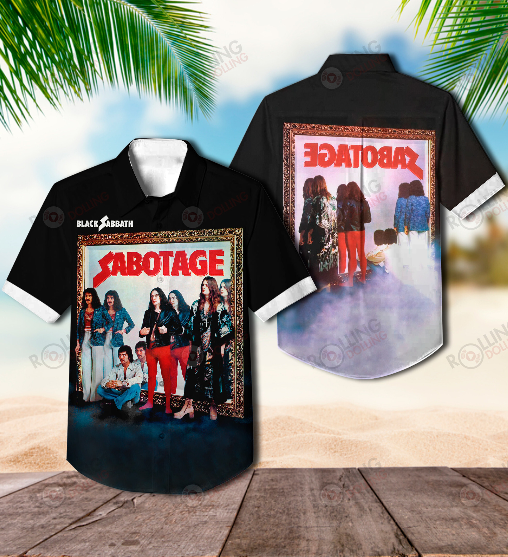 HOT Black Sabbath Sabotage Album Tropical Shirt1