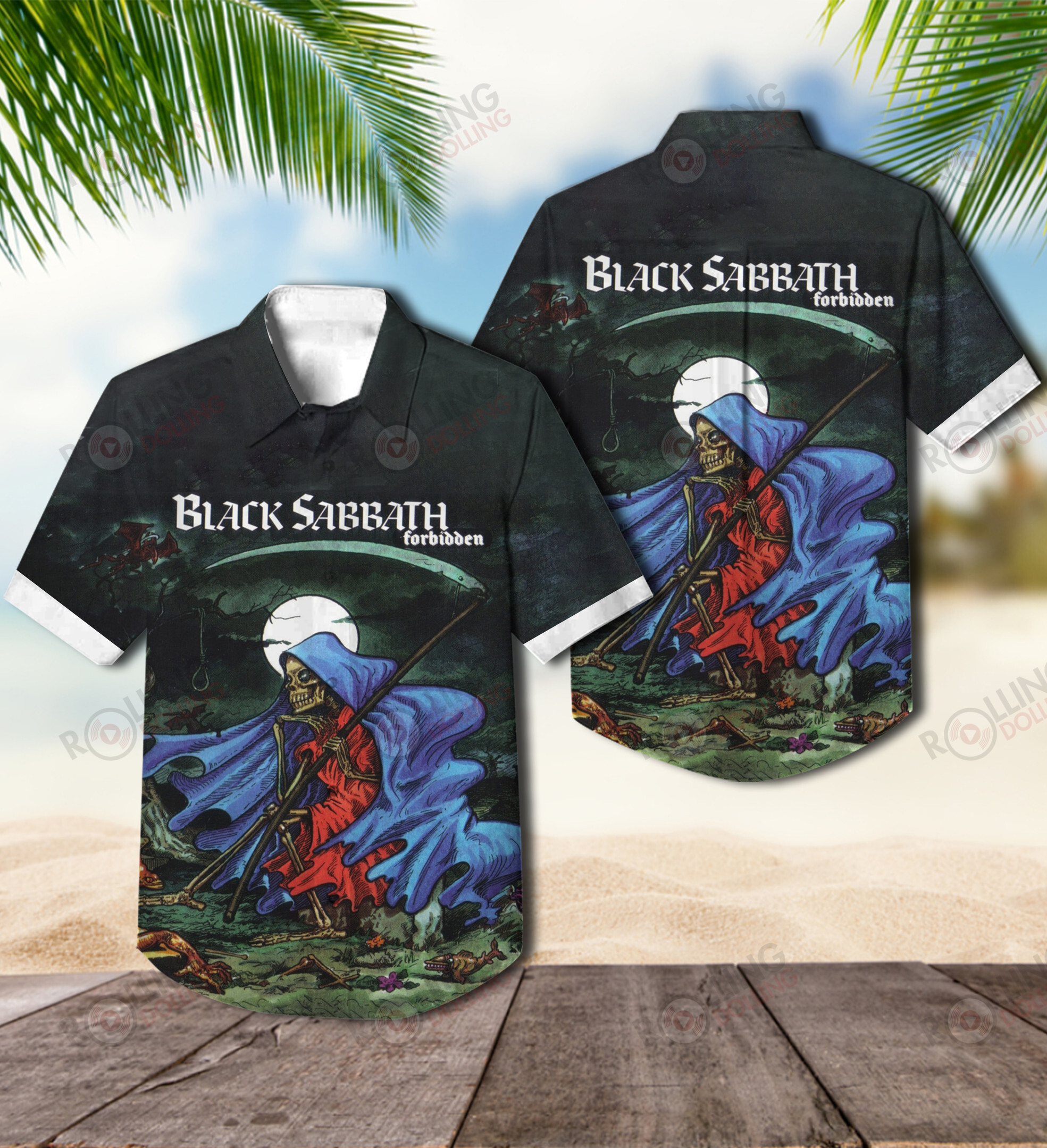 HOT Black Sabbath Forbidden Album Tropical Shirt2