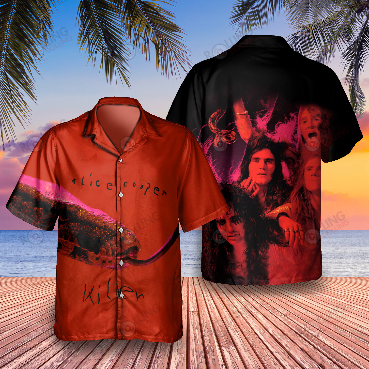 HOT Alice Cooper Killer Album Tropical Shirt1