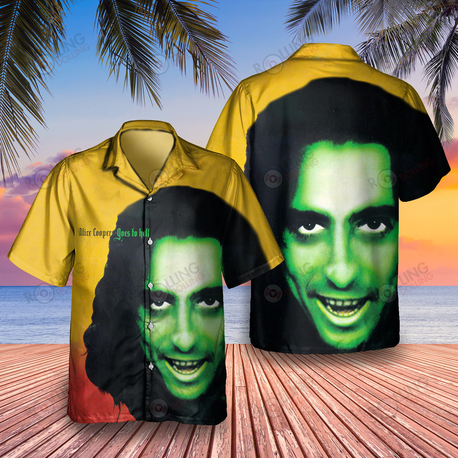 HOT Alice Cooper Goes to Hell Album Tropical Shirt1
