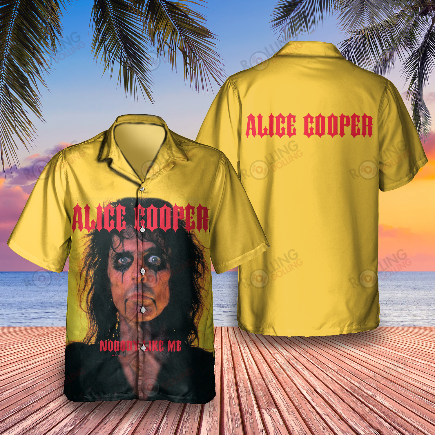 HOT Alice Cooper Nobody Like Me Album Tropical Shirt1