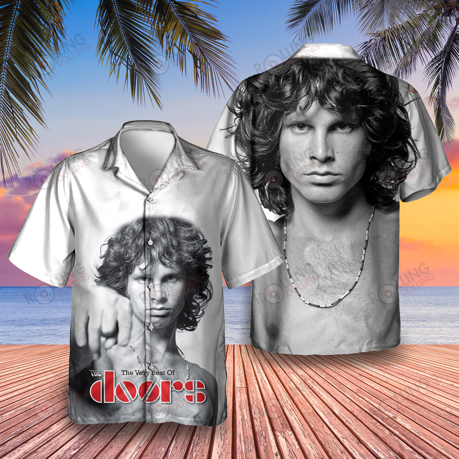 HOT The Doors the Very Best Album Tropical Shirt1