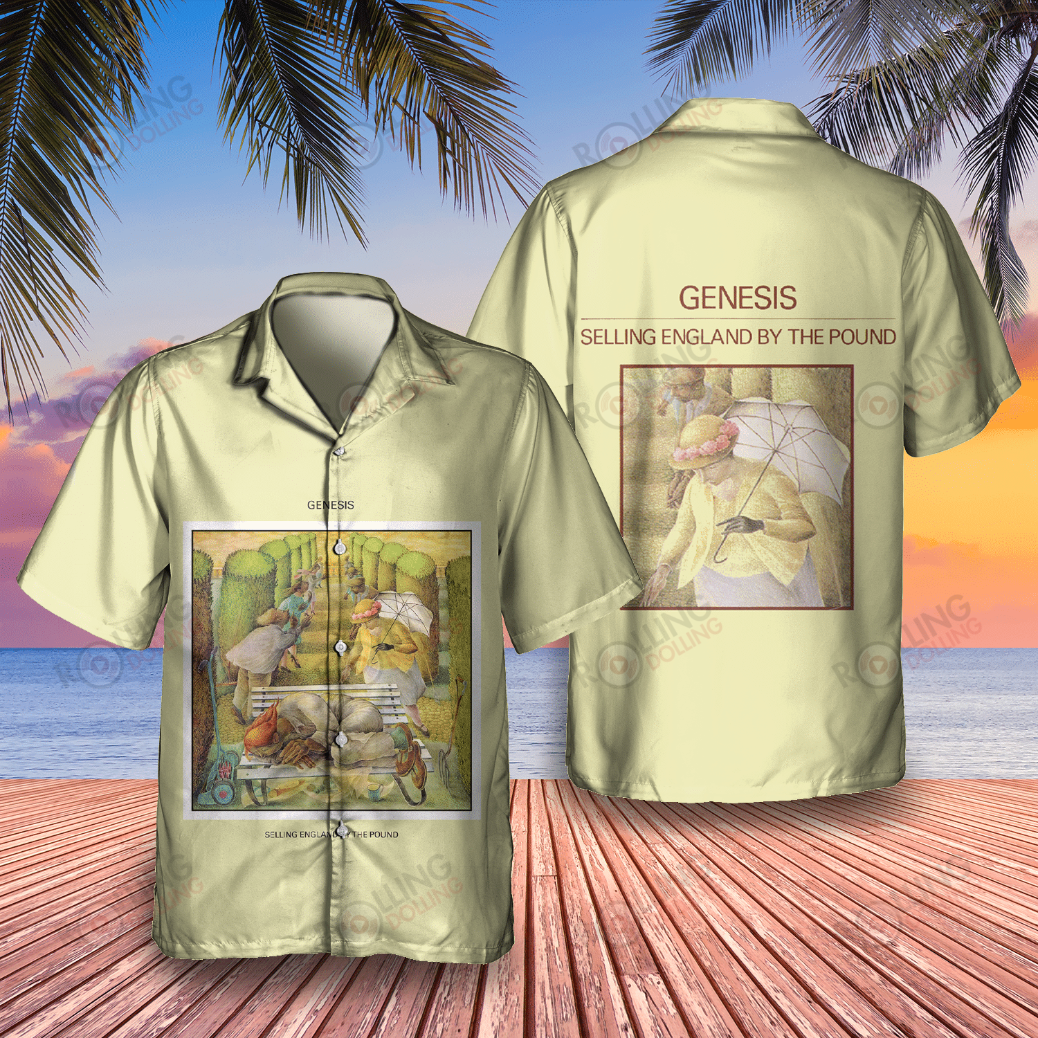HOT Genesis Selling England By the Pound Album Tropical Shirt2