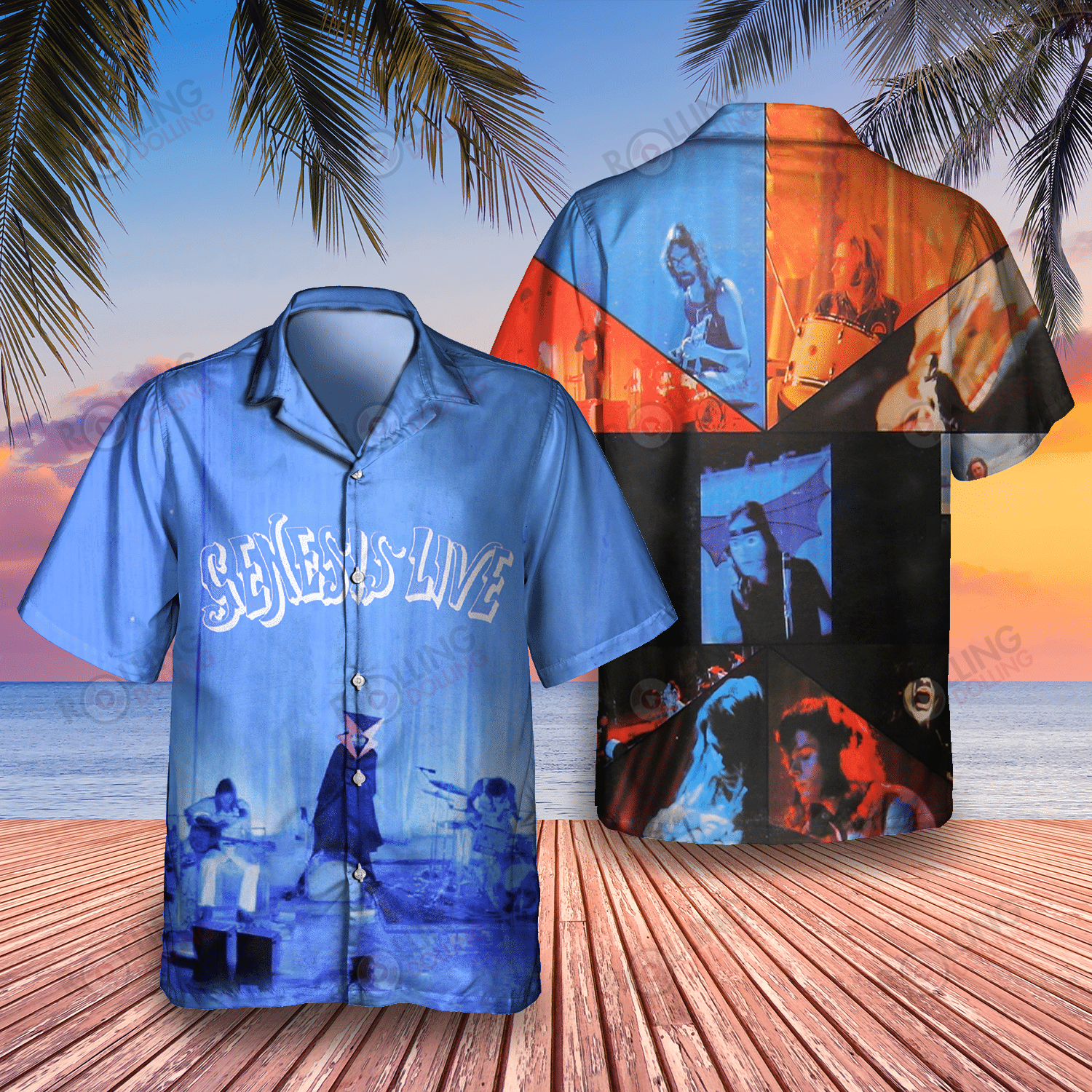 HOT Genesis Genesissis Live Album Tropical Shirt2