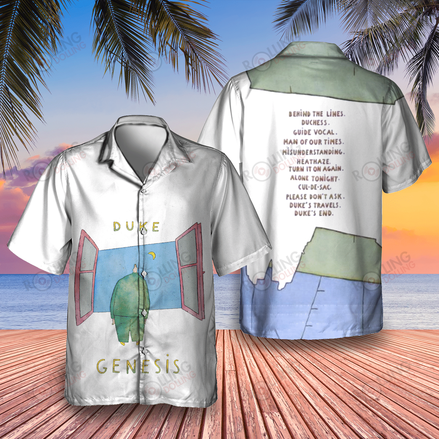 HOT Genesis Duke Album Tropical Shirt2